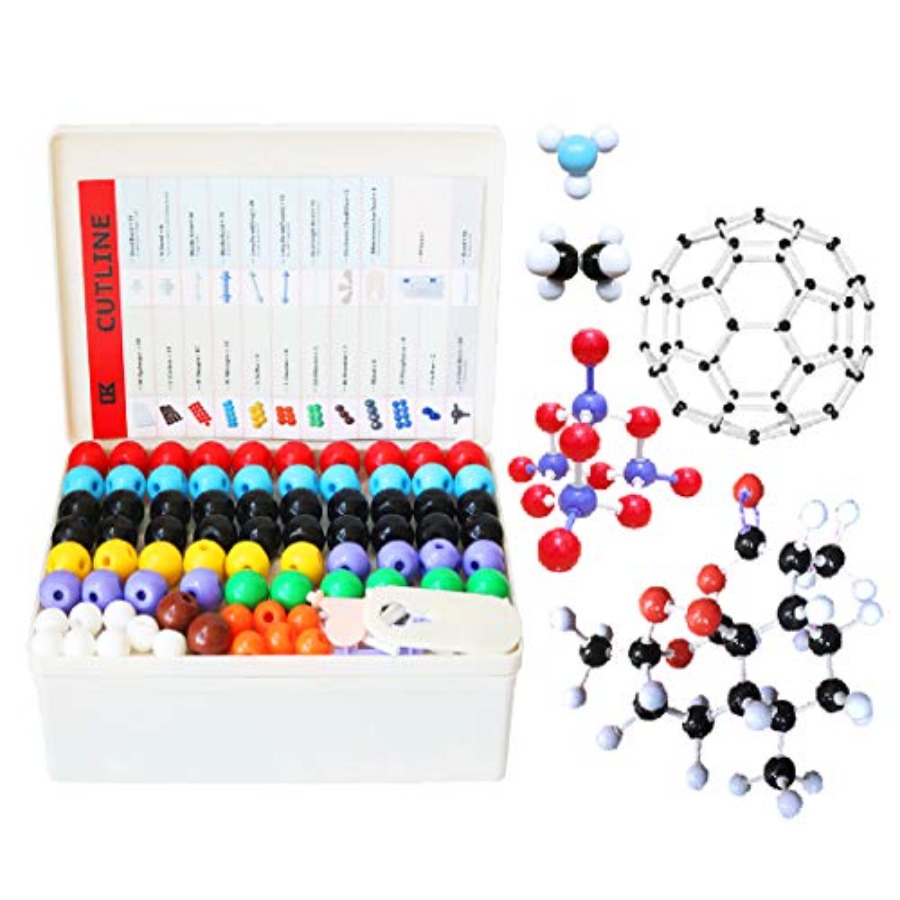 Chemistry Set Beginner - Chemie Moleculair Modelbouwset 444 onderdelen, set