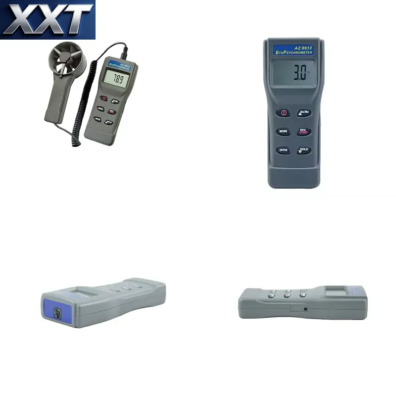 Anemometer Wind Speed - XXT AZ8912 Anemometer met LCD-display, luchttemperatuur-