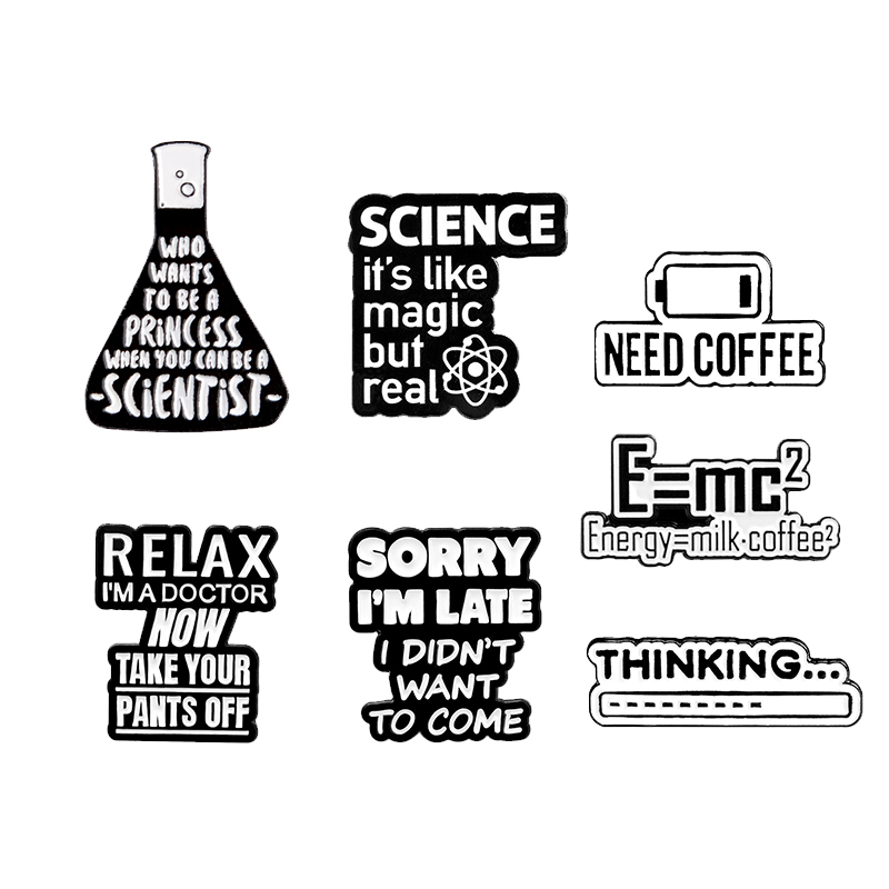 Science Buddies - Koffie Tijd Emaille Pin Wetenschap is