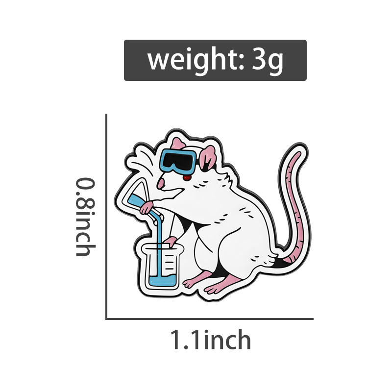 Cartoon Lab Rat Emaille Pins W - Science Buddies recensie en prijs